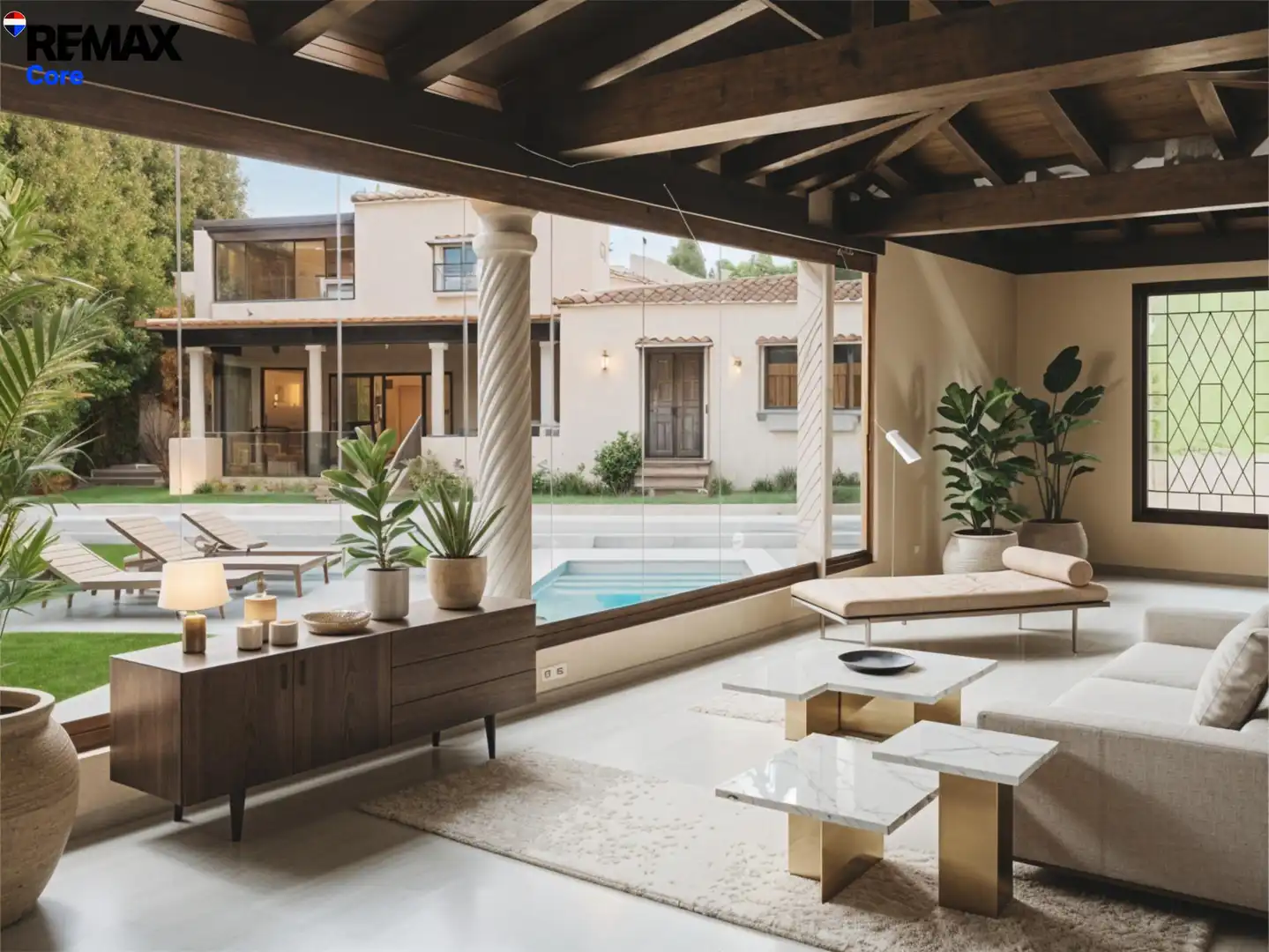 Living room of Houses for sale in Marbella  with Private garden, Terrace and Swimming Pool