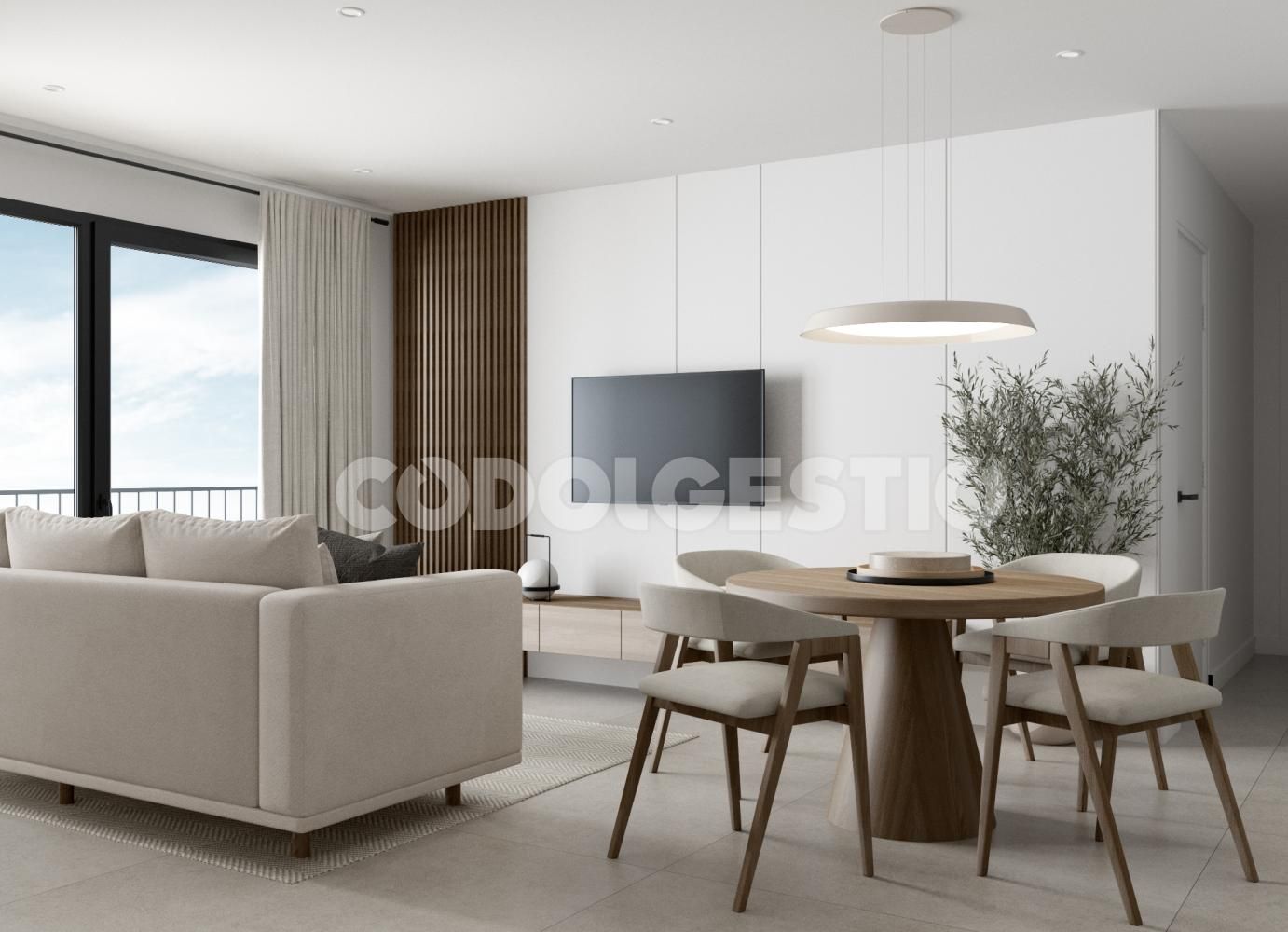 Sala de estar de Piso en venta en Vic con Terraza