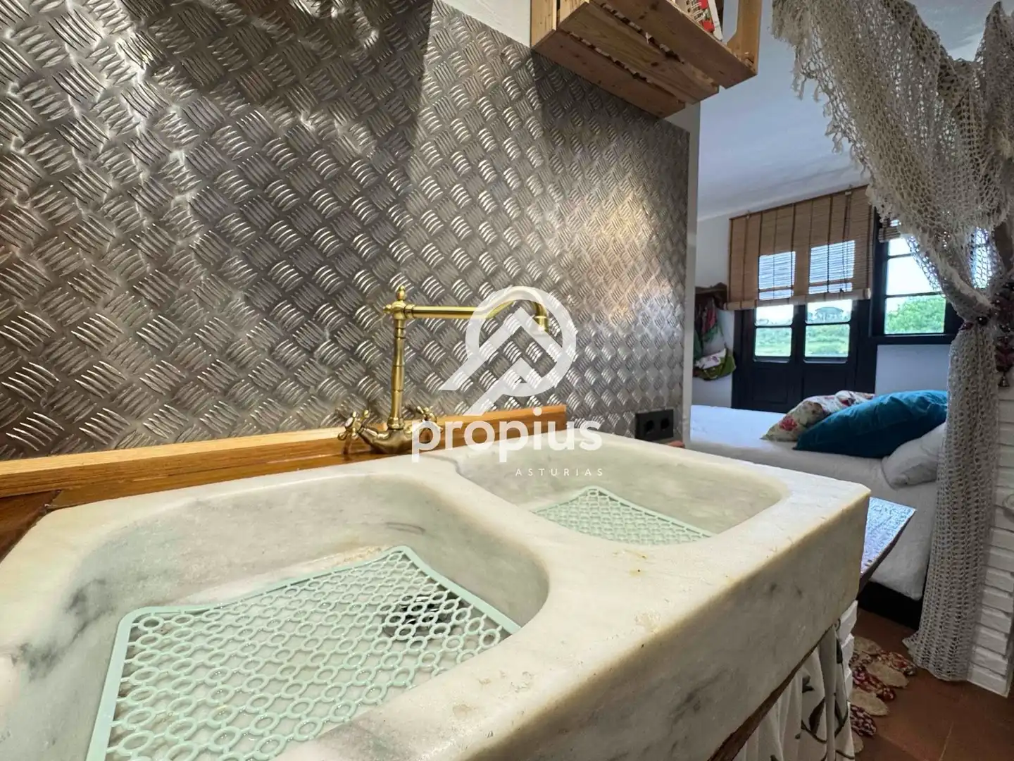 Baño de Casa o chalet en venta en Ribadesella con Calefacción, Jardín privado y Terraza