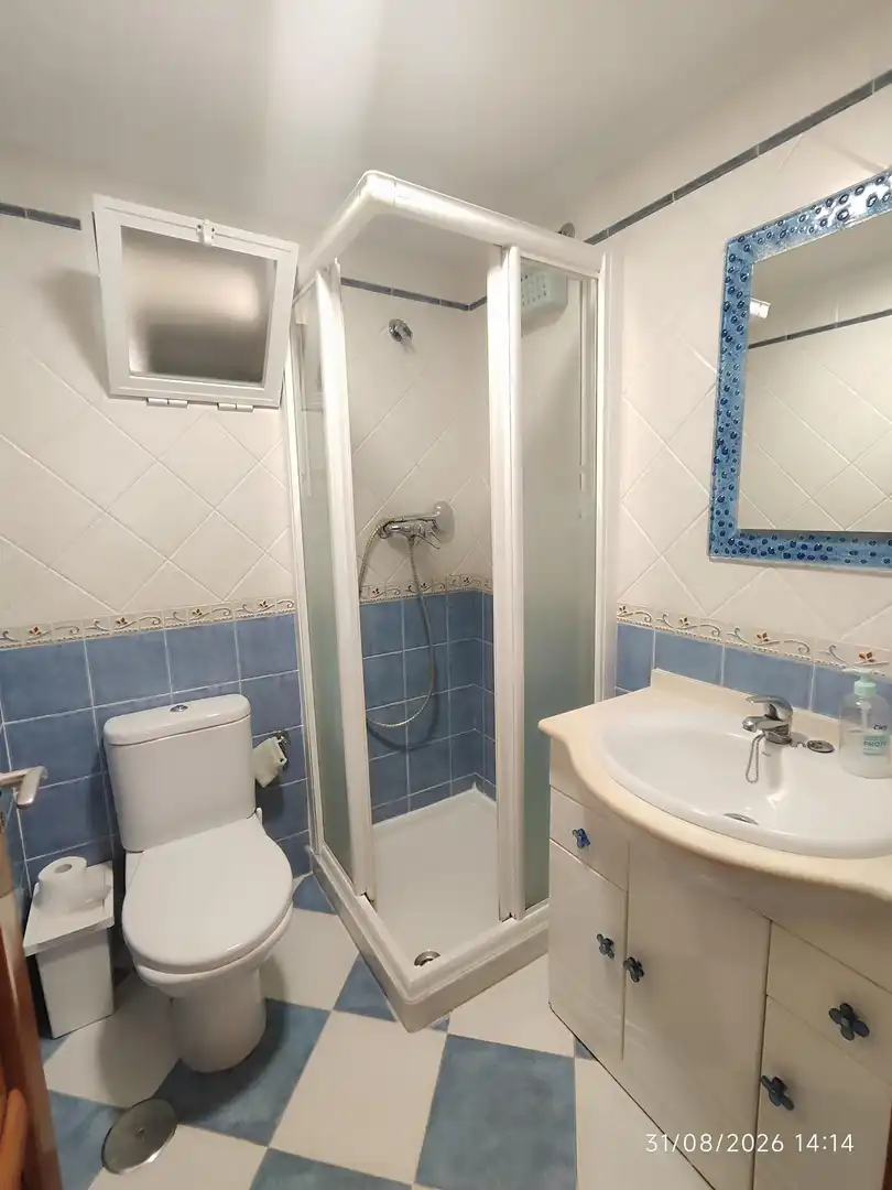 Baño de Piso de alquiler en Málaga con Aire acondicionado, Terraza y Amueblado