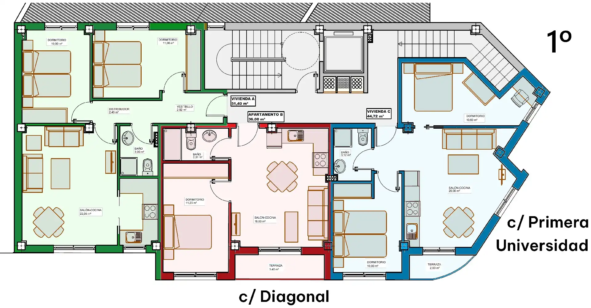 Apartamento en venta en C DIAGONAL, San Antonio