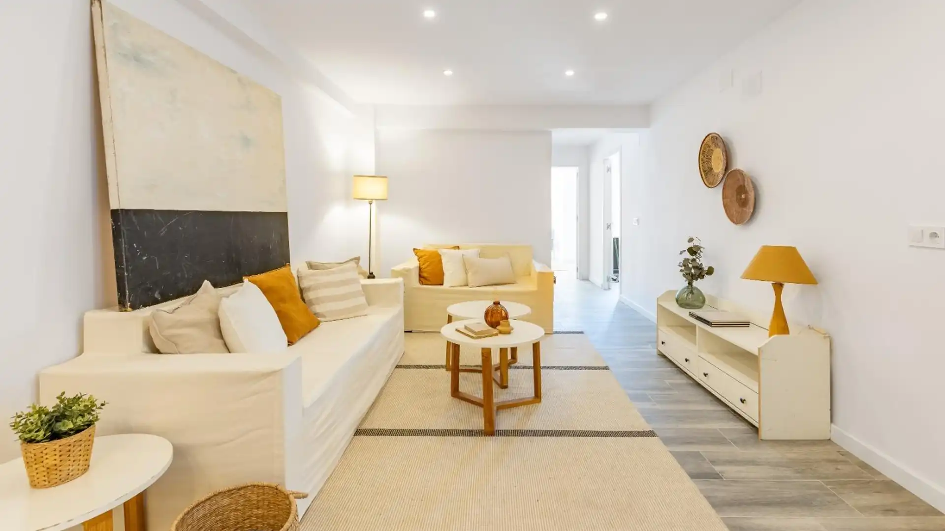 Living room of Flat for sale in Benifaió  with Parquet flooring and Balcony