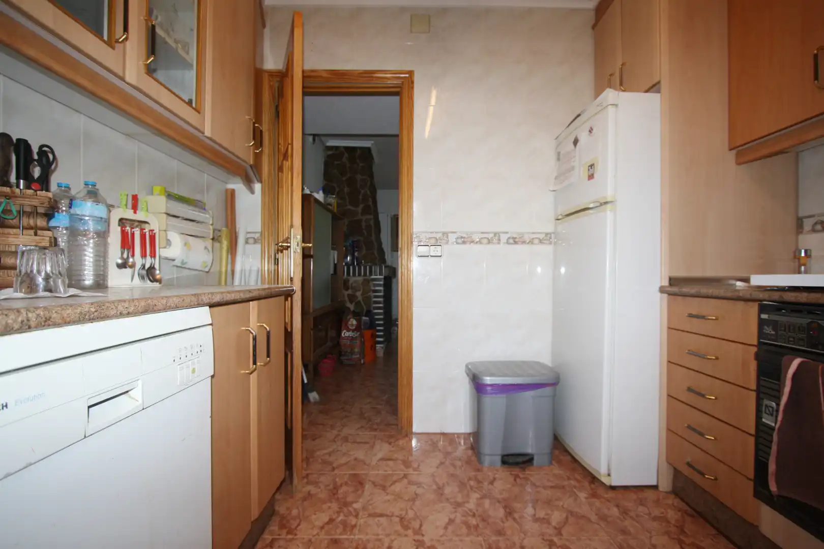 Cuina de Casa o xalet en venda en Albacete amb Aire condicionat, Jardí privat i Terrassa