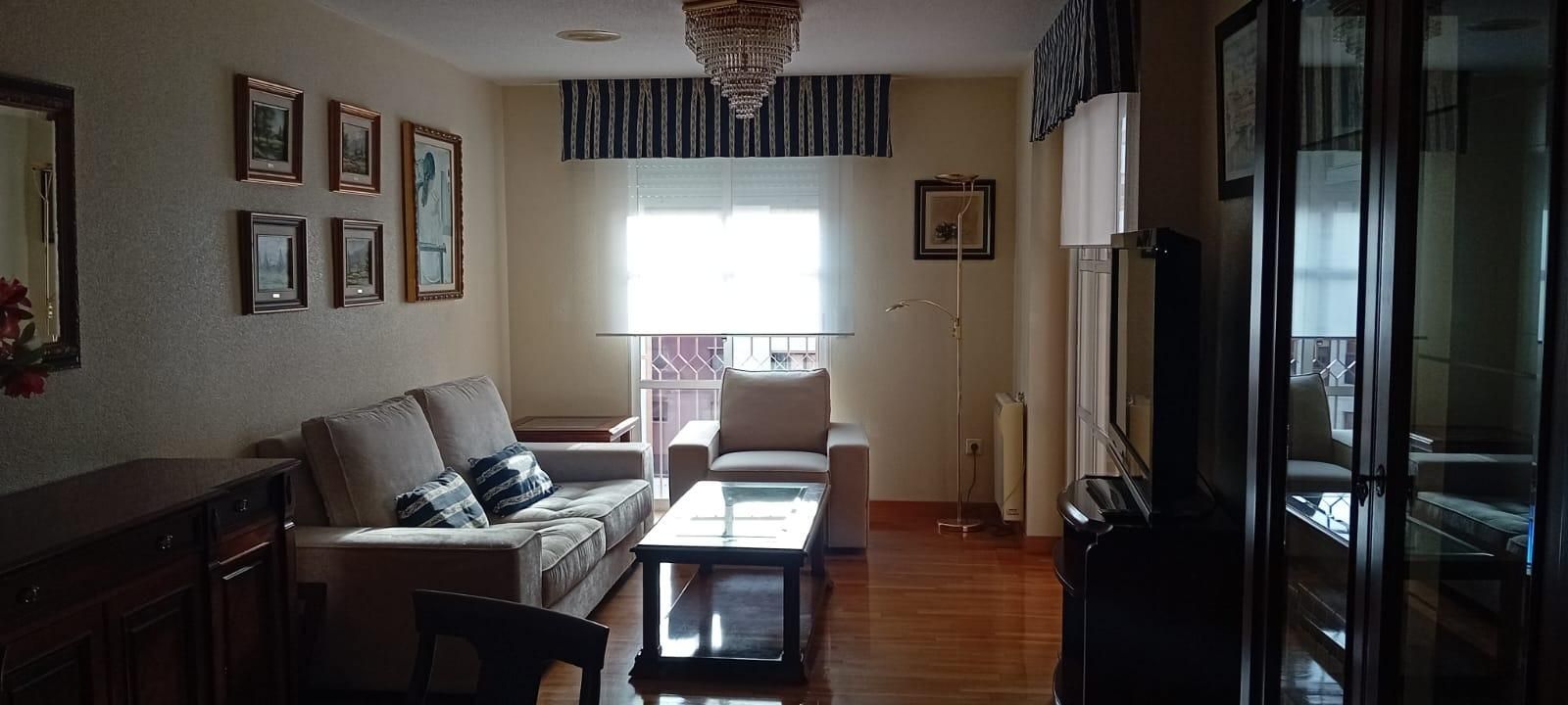 Living room of Flat to rent in  Murcia Capital  with Air Conditioner, Parquet flooring and Terrace