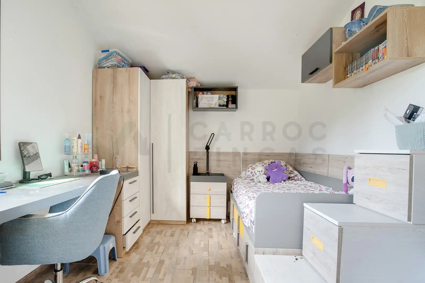 Schlafzimmer von Haus oder Chalet zum Verkauf in Vallgorguina mit Heizung, Privatgarten und Ofen