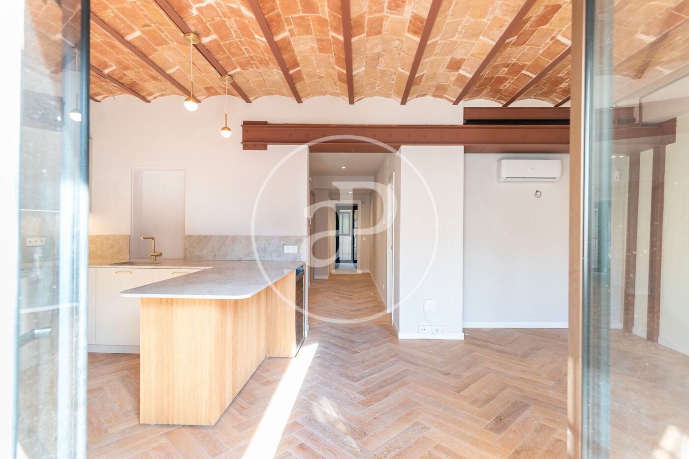 Kitchen of Flat for sale in  Barcelona Capital  with Air Conditioner, Heating and Terrace