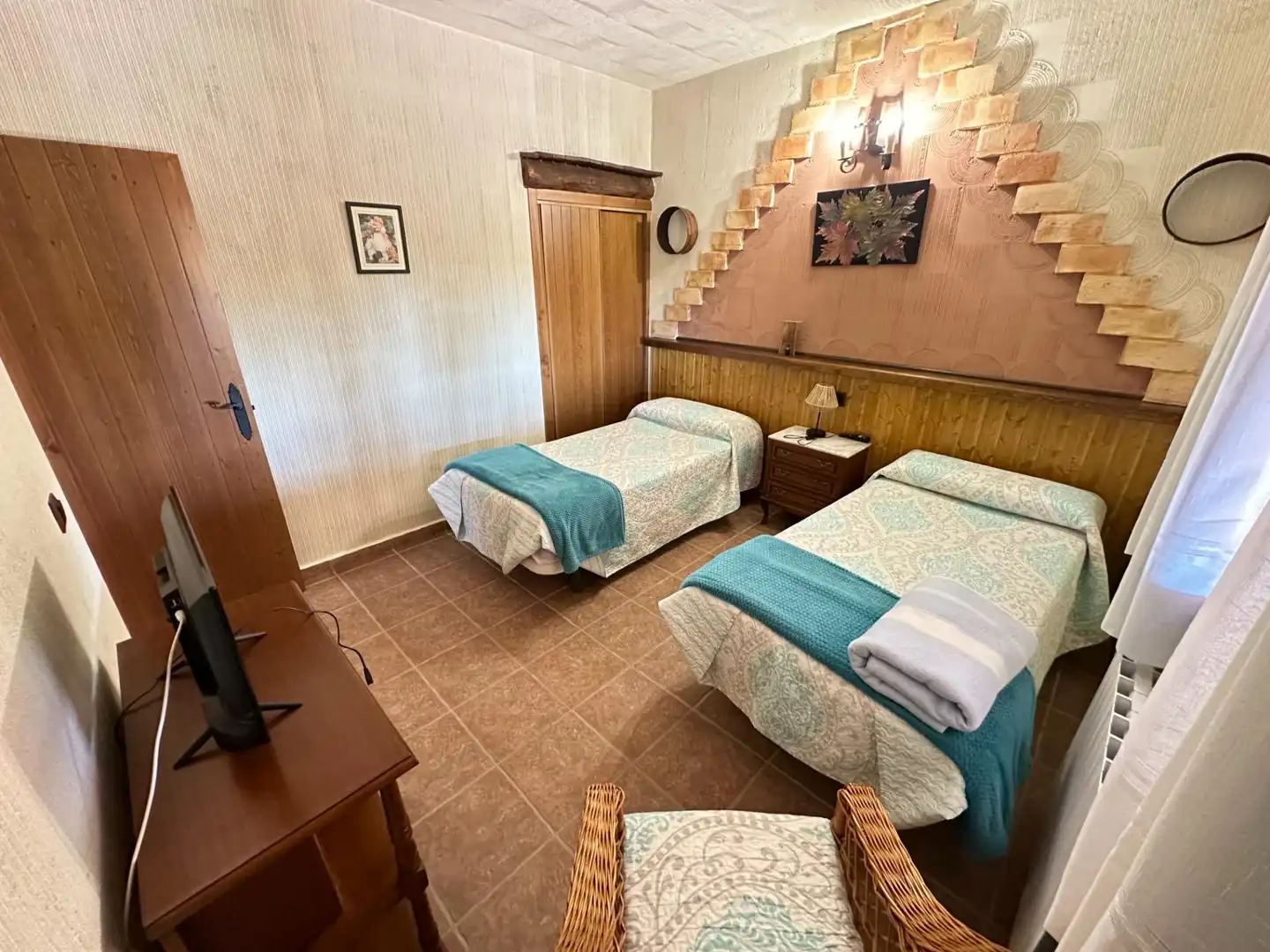 Bedroom of Houses for sale in Villar de Olalla  with Air Conditioner, Heating and Private garden