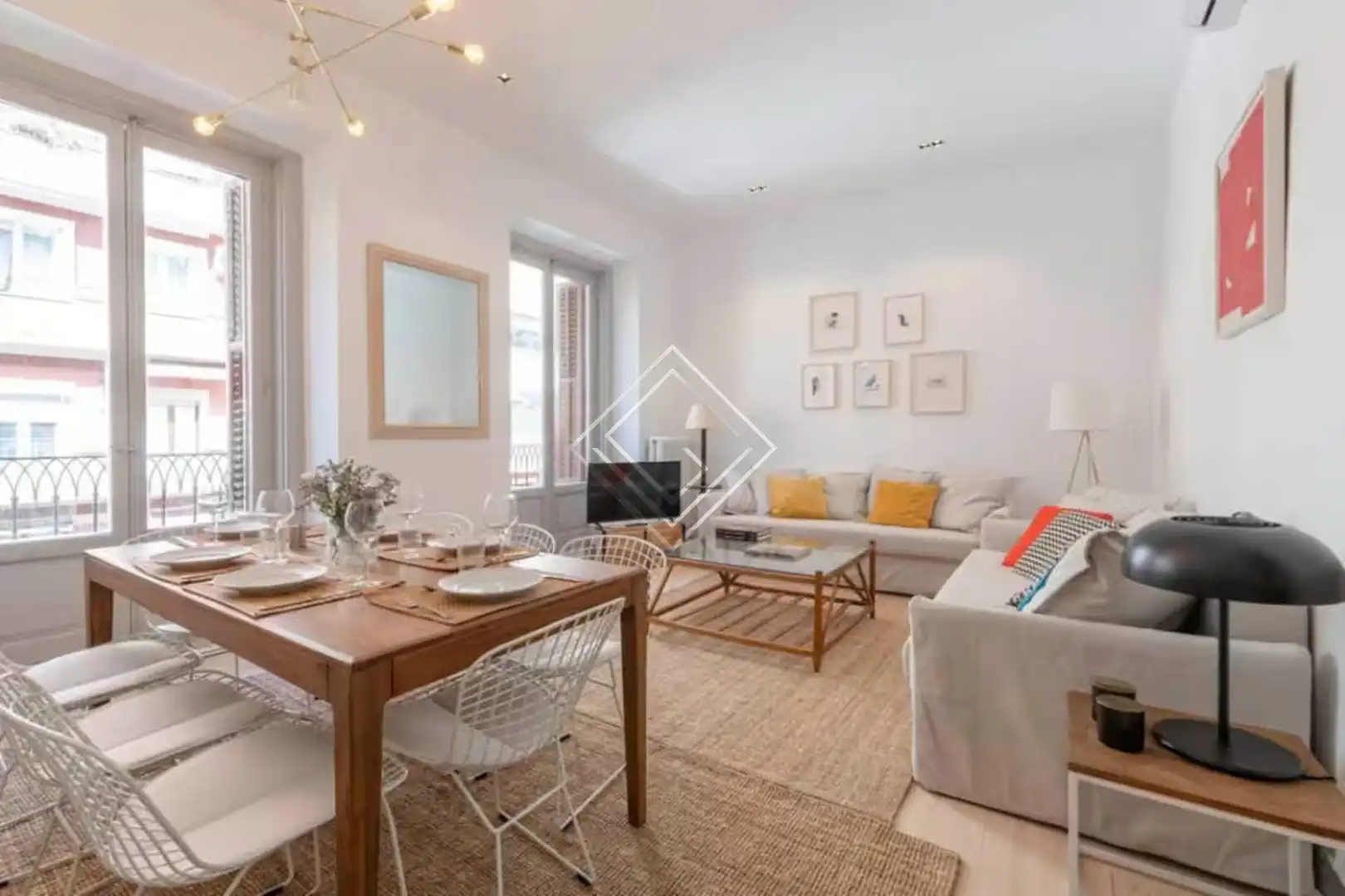 Wohnzimmer von Wohnung zur Miete in Centro
