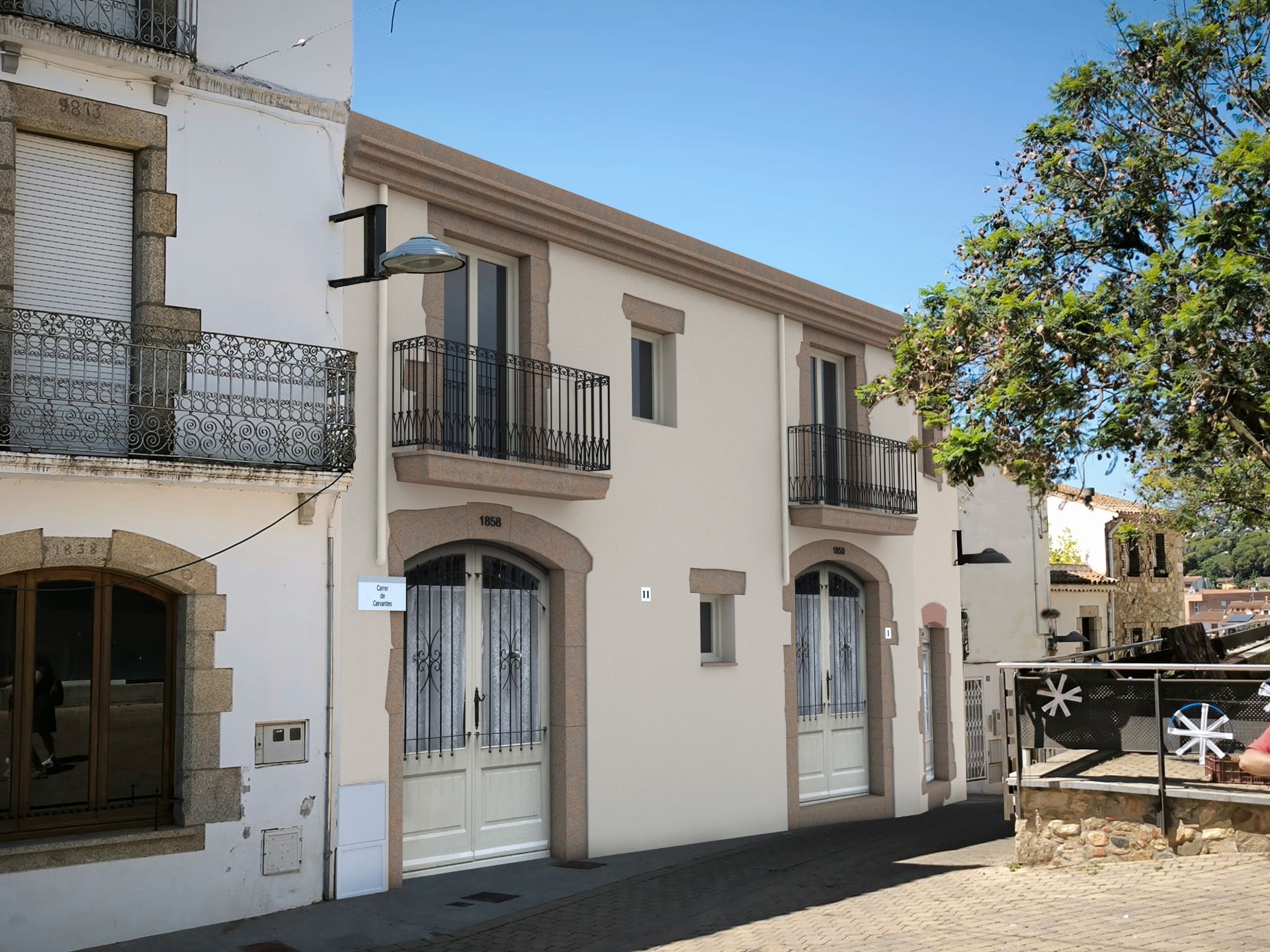 Exterior view of Single-family semi-detached for sale in Calonge i Sant Antoni  with Air Conditioner, Heating and Oven