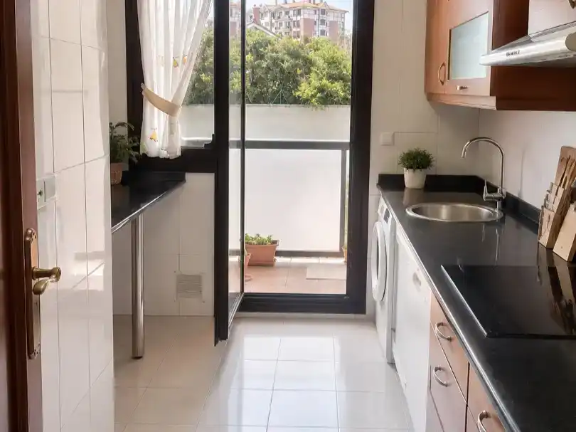 Kitchen of Flat for sale in Santander  with Swimming Pool