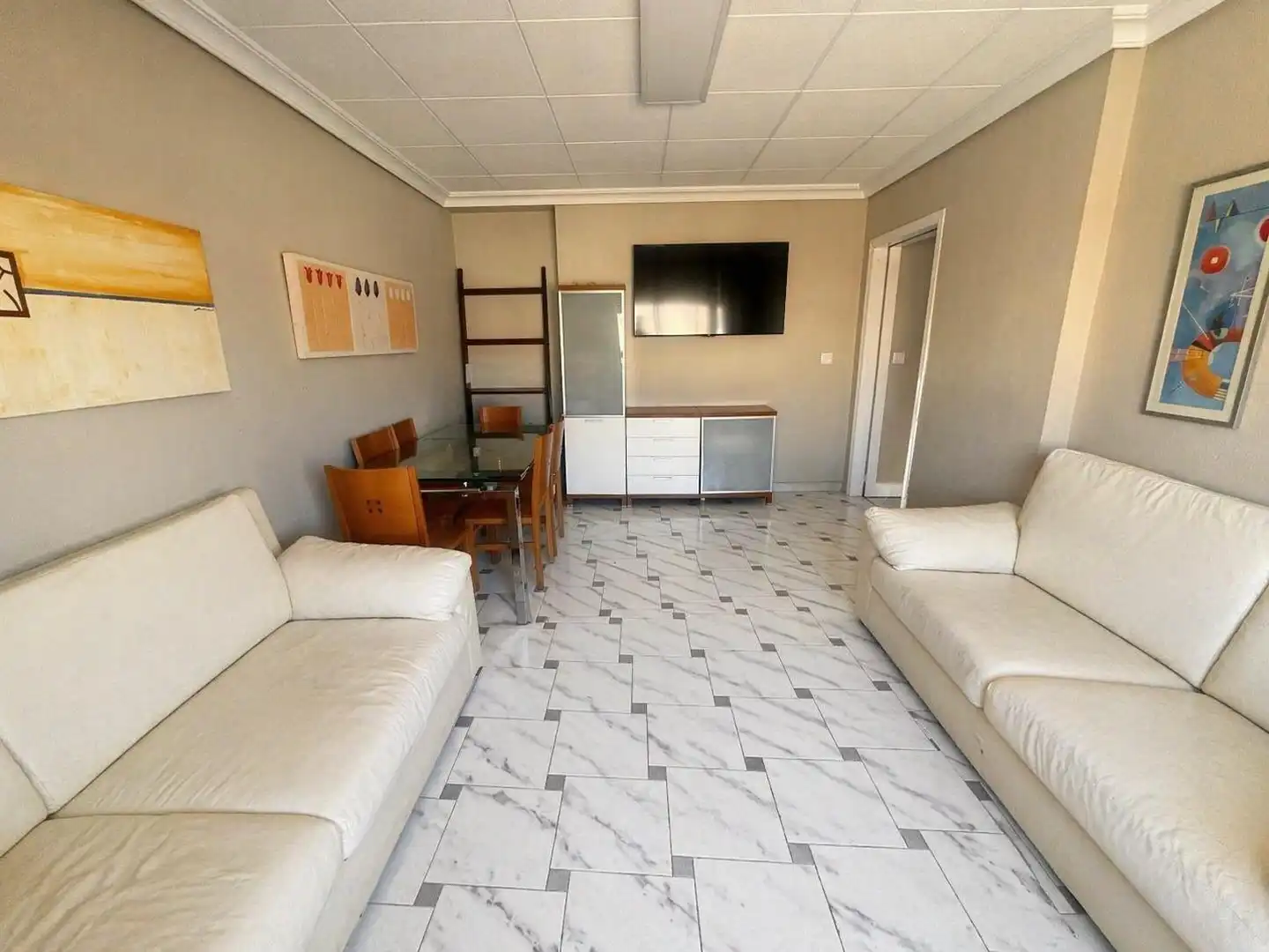 Living room of Apartments for sale in Pilar de la Horadada  with Air Conditioner, Furnished and Balcony