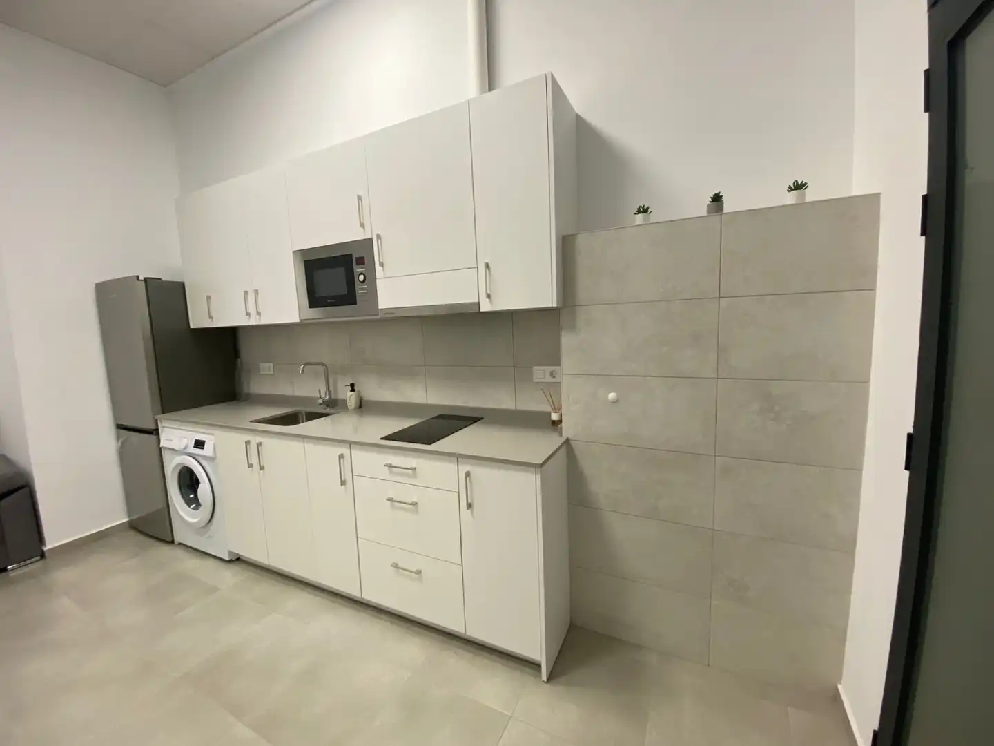 Cocina de Estudio de alquiler en Elche / Elx con Amueblado, Horno y Lavadora