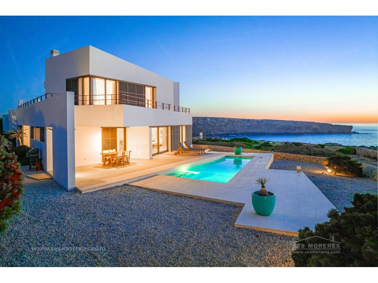 Vista exterior de Casa o xalet en venda en Ciutadella de Menorca amb Aire condicionat, Terrassa i Piscina