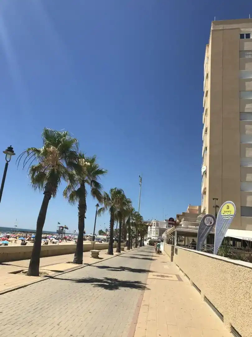 Vista exterior de Pis en venda en Chipiona amb Aire condicionat, Piscina i Moblat