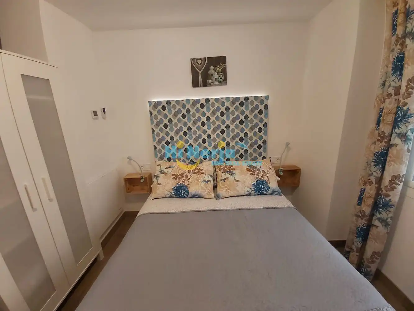 Dormitori de Apartament de lloguer en Nerja amb Aire condicionat, Calefacció i Moblat