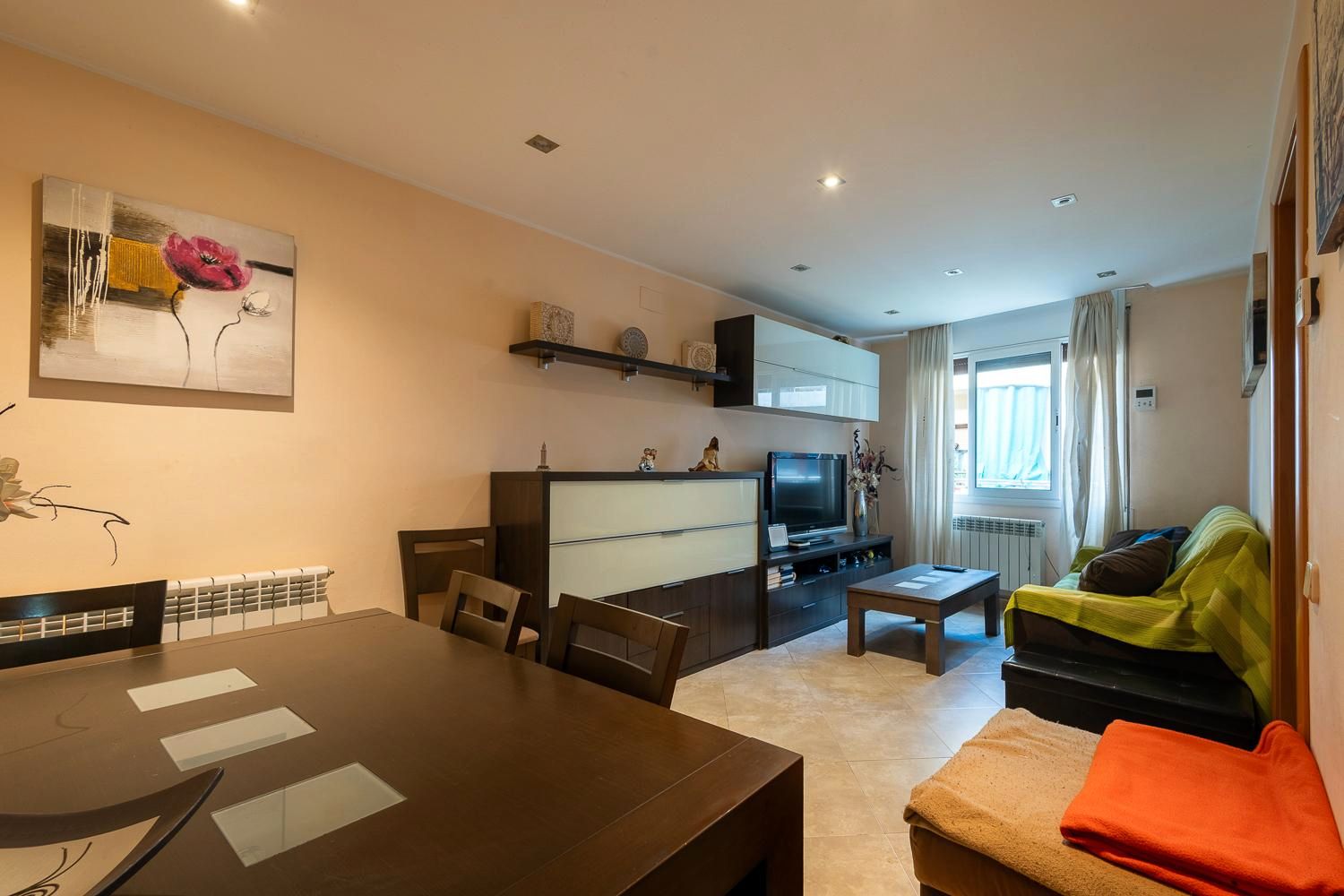 Living room of Flat for sale in  Barcelona Capital  with Washing machine