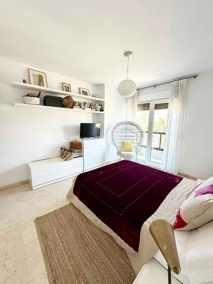 Schlafzimmer von Wohnung zur Miete in Almería mit Klimaanlage, Heizung und Terrasse