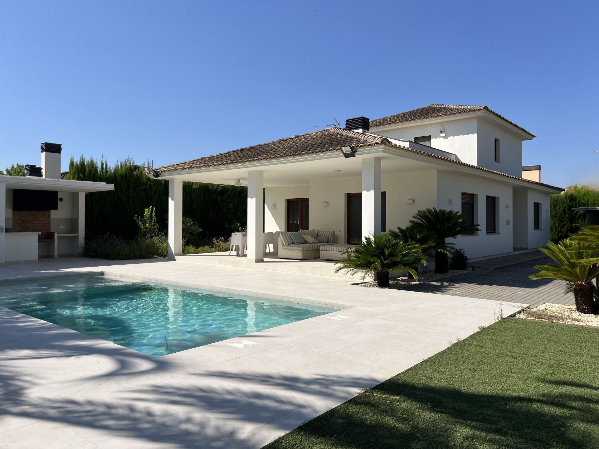 Swimming pool of House or chalet for sale in Ontinyent  with Air Conditioner, Heating and Private garden
