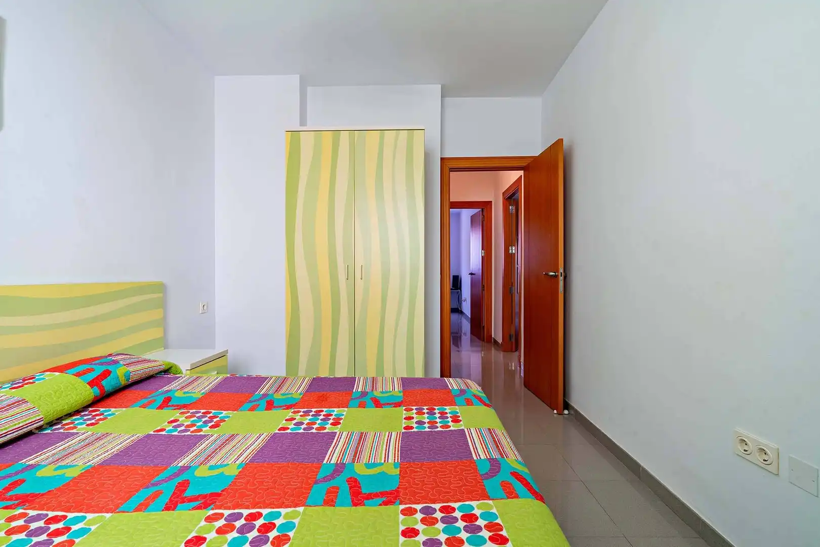 Bedroom of Flat for rent in Roquetas de Mar  with Air Conditioner, Heating and Private garden