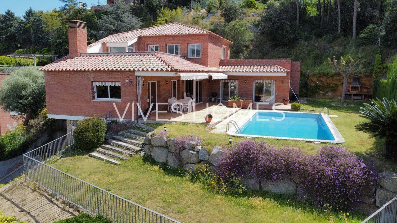 Exterior view of House or chalet for sale in Caldes d'Estrac  with Air Conditioner, Heating and Private garden