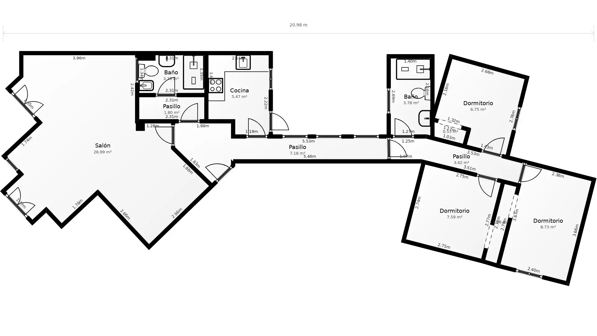 Apartament en venda en Jávea / Xàbia amb Aire condicionat, Terrassa i Moblat