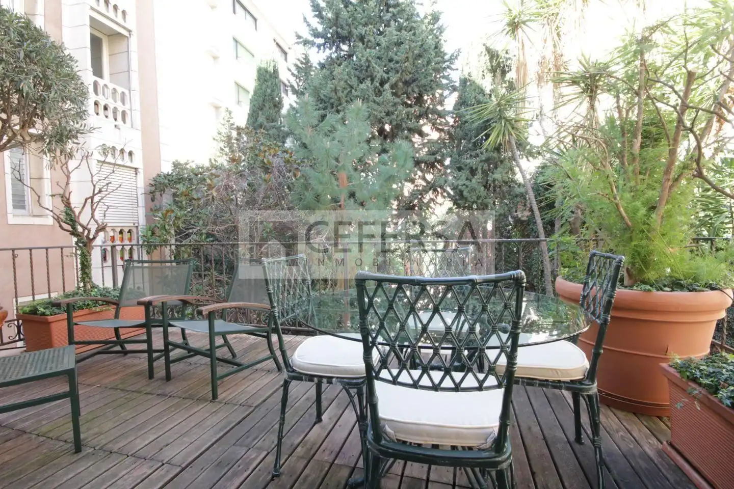 Terrassa de Casa o xalet en venda en Barcelona amb Aire condicionat, Jardí privat i Terrassa