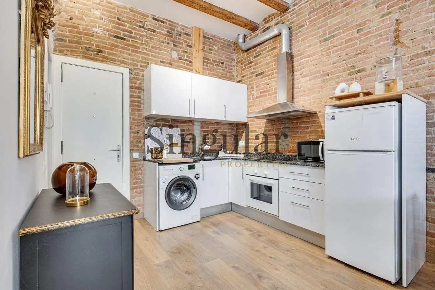 Kitchen of Flat for sale in Barcelona  with Air Conditioner and Heating