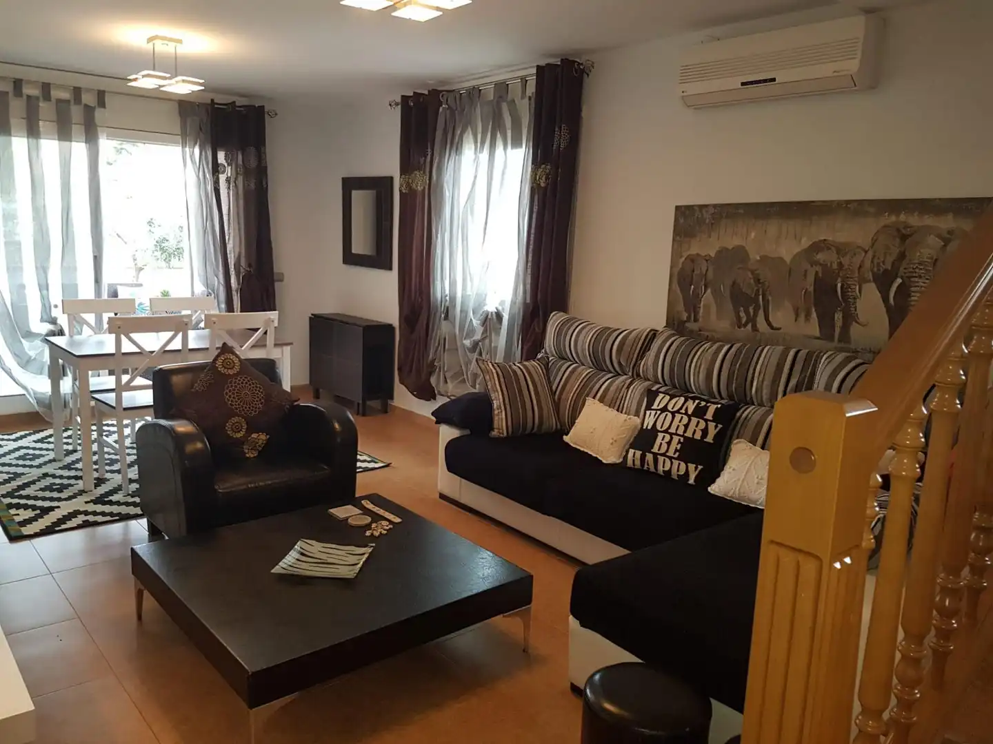 Sala de estar de Casa adosada en venta en Mont-roig del Camp