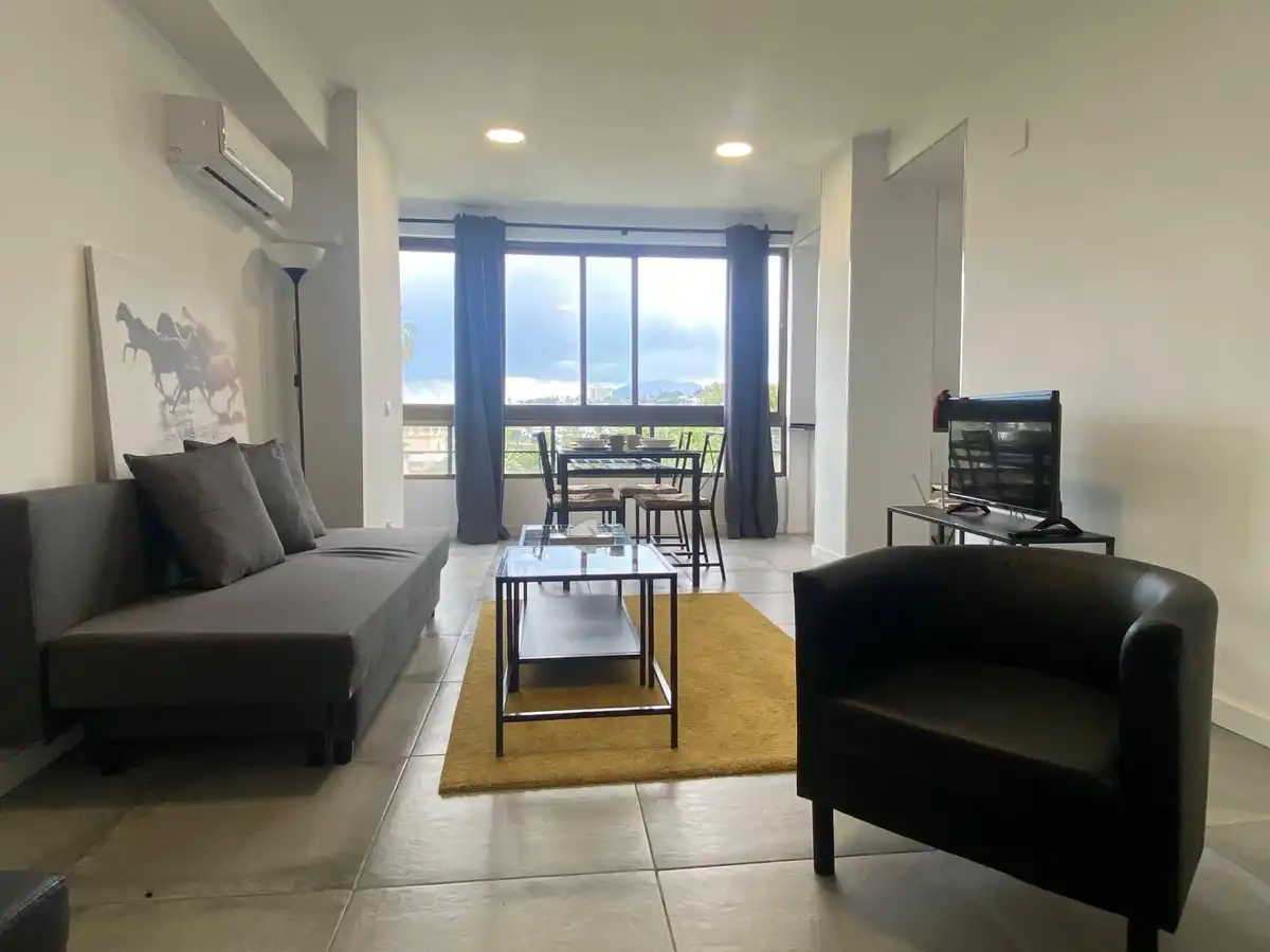 Living room of Apartments for rent in Marbella  with Air Conditioner and Community pool