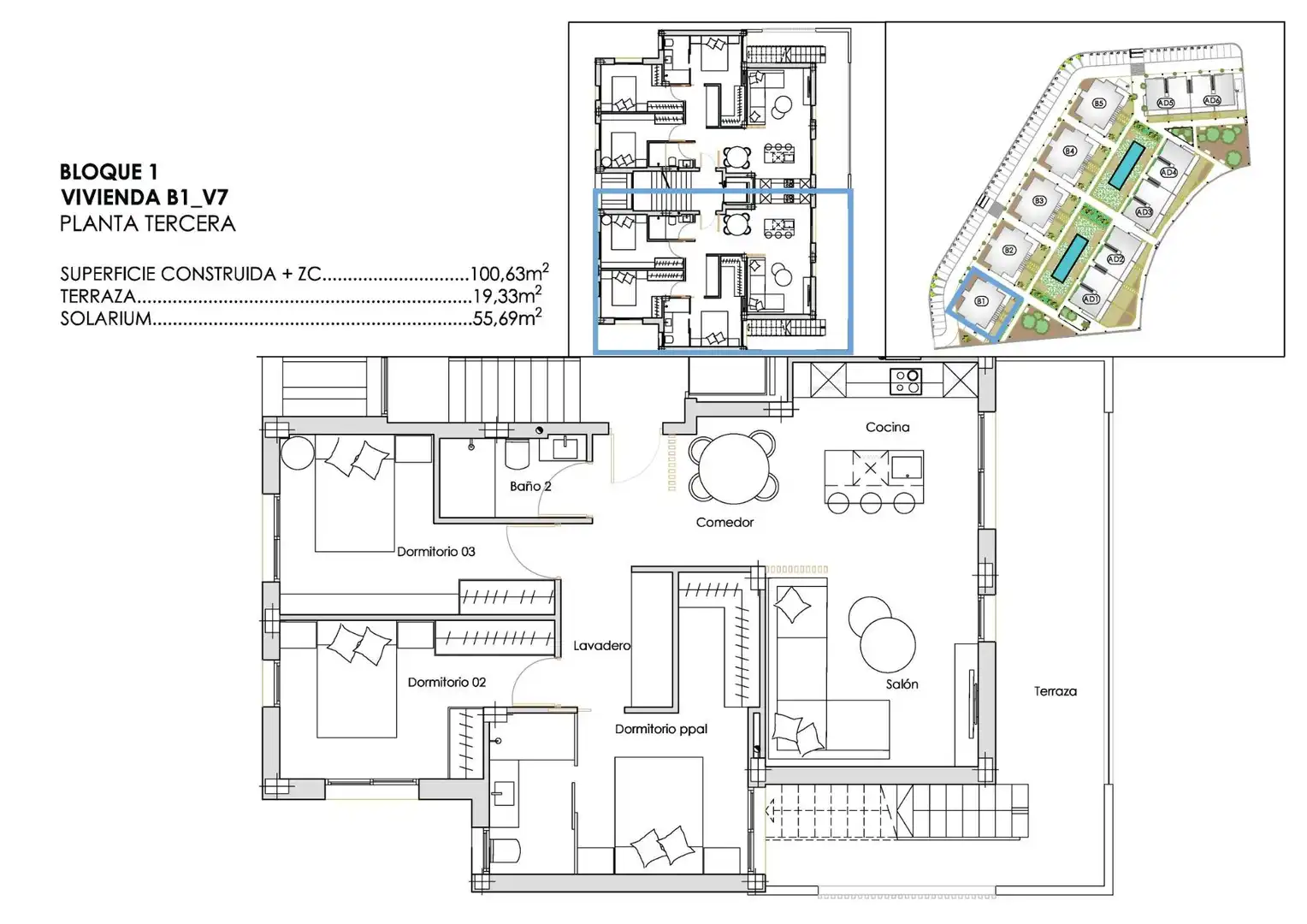 Attic for sale in Torre-Pacheco  with Terrace, Storage room and Community pool