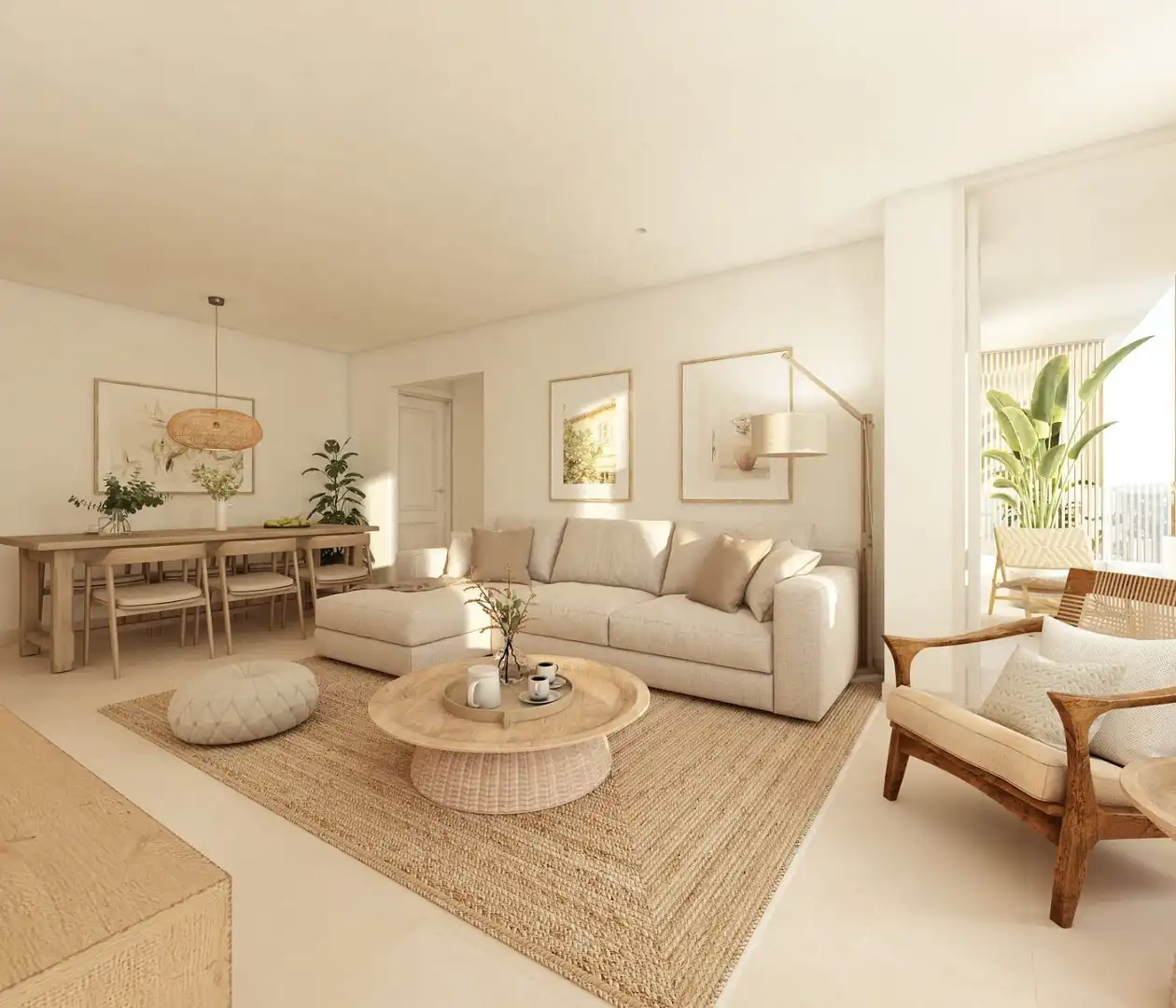 Sala de estar de Piso en venta en Es Mercadal con Aire acondicionado, Terraza y Piscina comunitaria