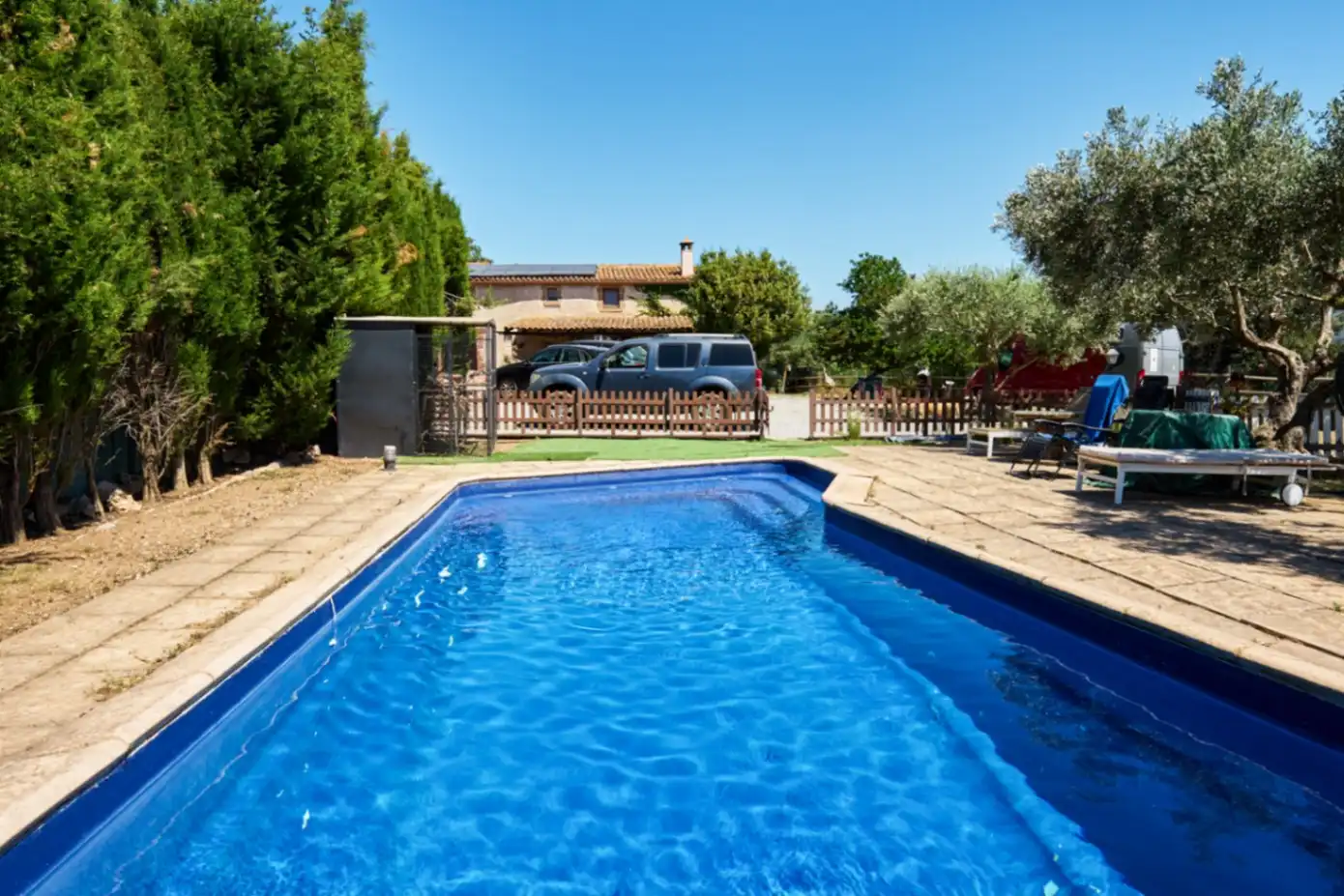 Swimming pool of Country homes for sale in Santa Eulàlia de Ronçana  with Air Conditioner and Swimming Pool