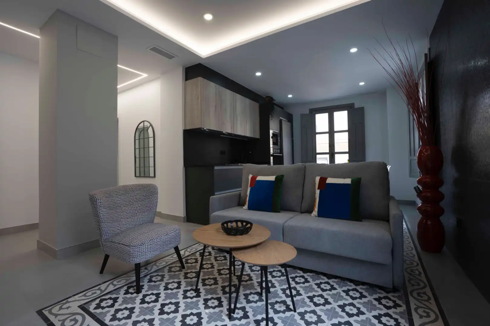 Wohnzimmer von Wohnung zur Miete in Granada mit Klimaanlage, Heizung und Möbliert