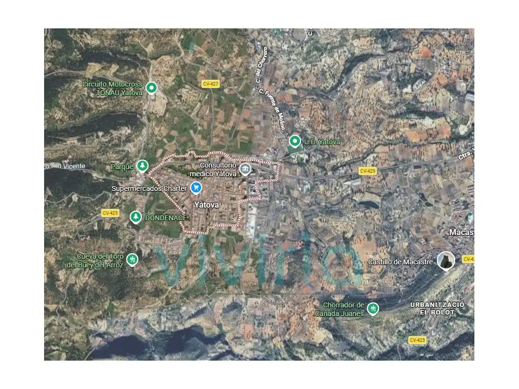 Vista exterior de Piso en venta en Yátova