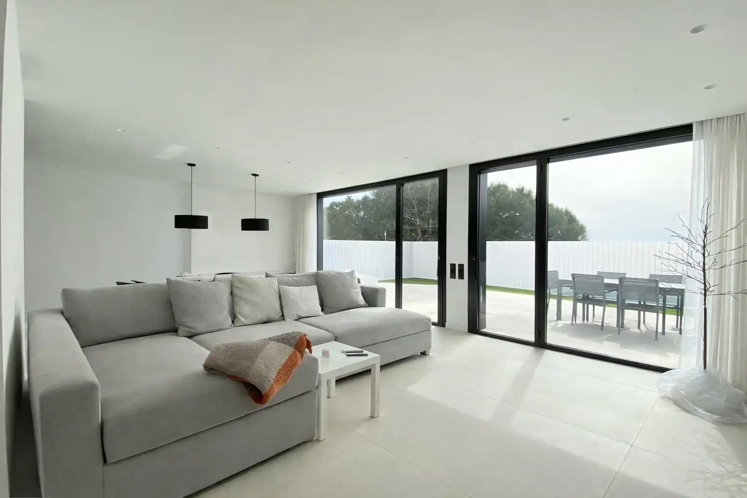 Sala d'estar de Casa o xalet de lloguer en Montgat amb Aire condicionat, Calefacció i Jardí privat