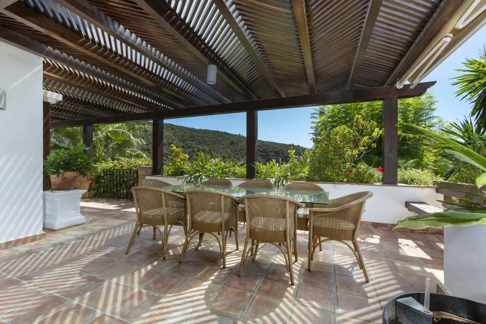 Terraza de Casa o chalet en venta en Igualeja con Aire acondicionado, Jardín privado y Piscina