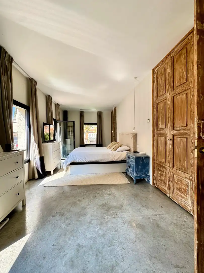 Dormitori de Casa o xalet de lloguer en Madrid amb Aire condicionat, Calefacció i Jardí privat