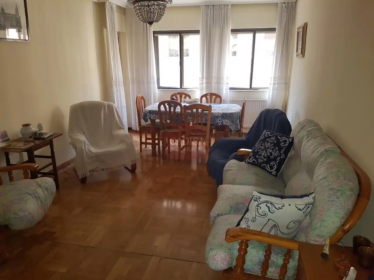 Wohnzimmer von Wohnung zur Miete in Salamanca mit Heizung, Parkett und Möbliert