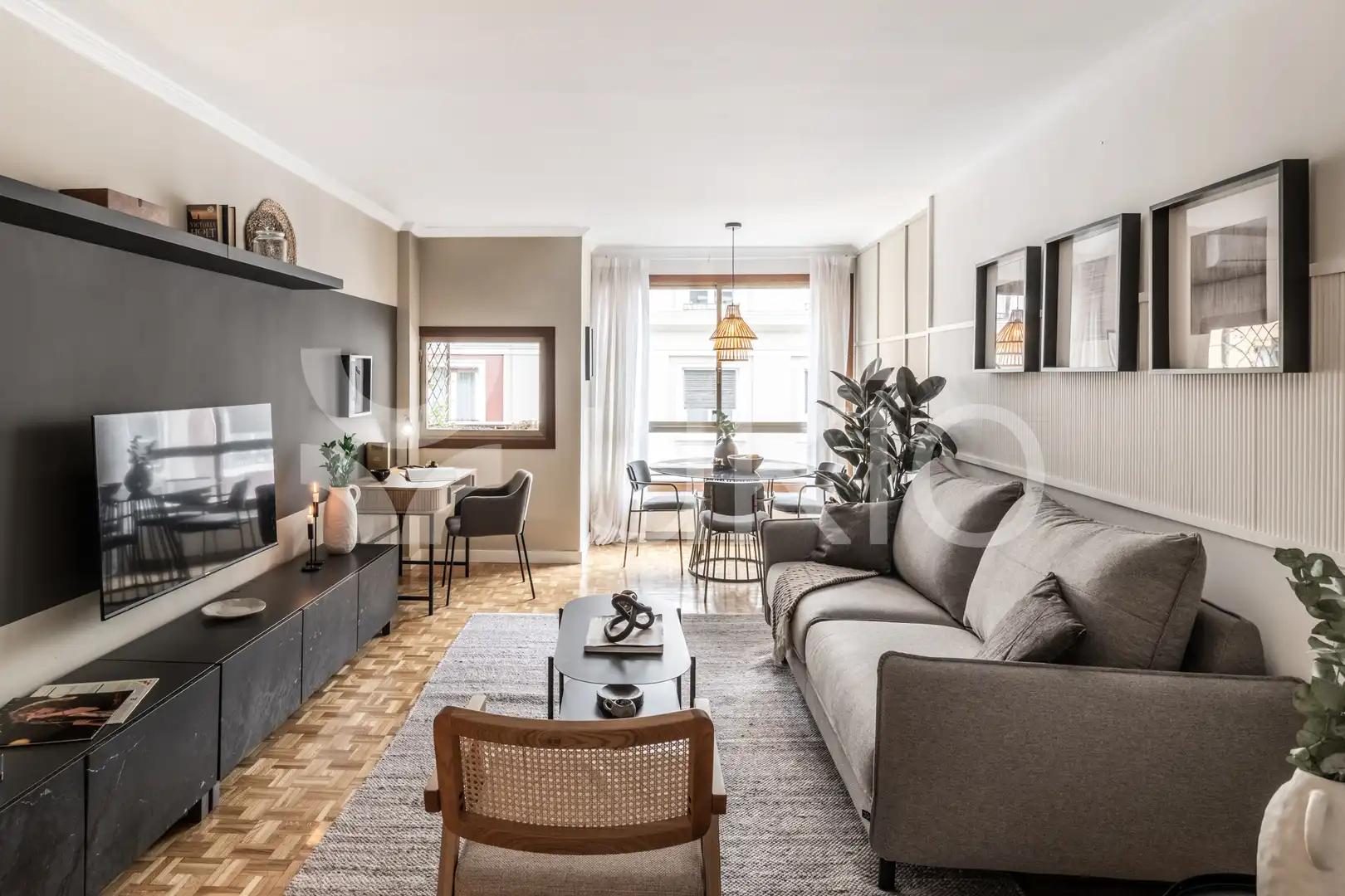 Wohnzimmer von Wohnungen zur Miete in Madrid mit Klimaanlage, Heizung und Möbliert