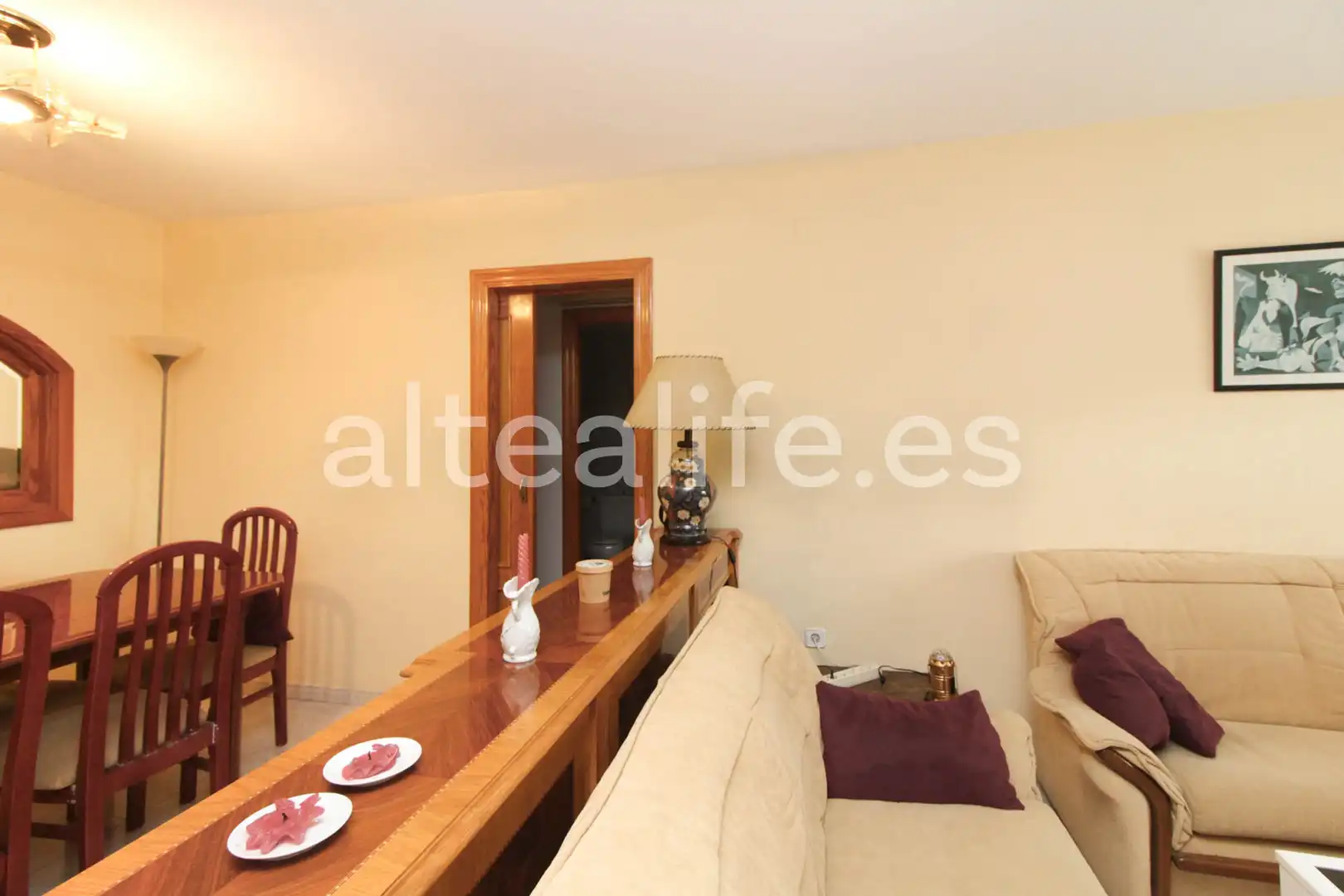 Wohnzimmer von Wohnungen zum Verkauf in Altea mit Klimaanlage und Balkon