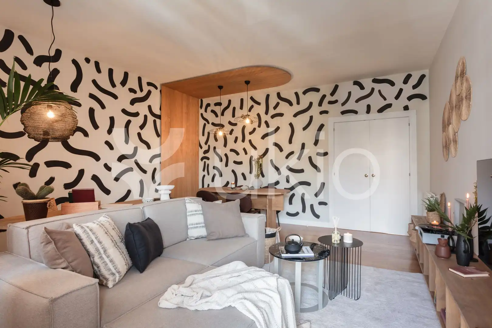 Sala d'estar de Apartament de lloguer en Madrid amb Aire condicionat, Calefacció i Forn