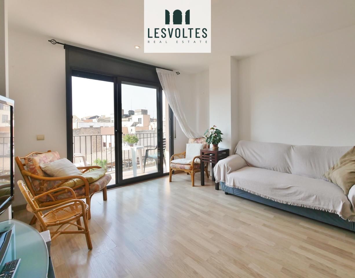 Living room of Attic for sale in Palafrugell  with Heating, Parquet flooring and Terrace