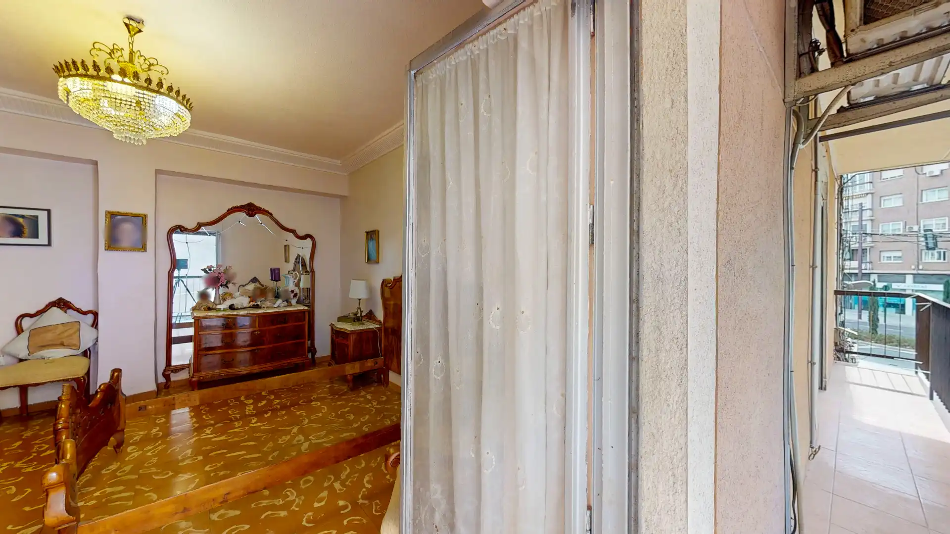 Bedroom of Flat for sale in Murcia  with Terrace, Furnished and Balcony