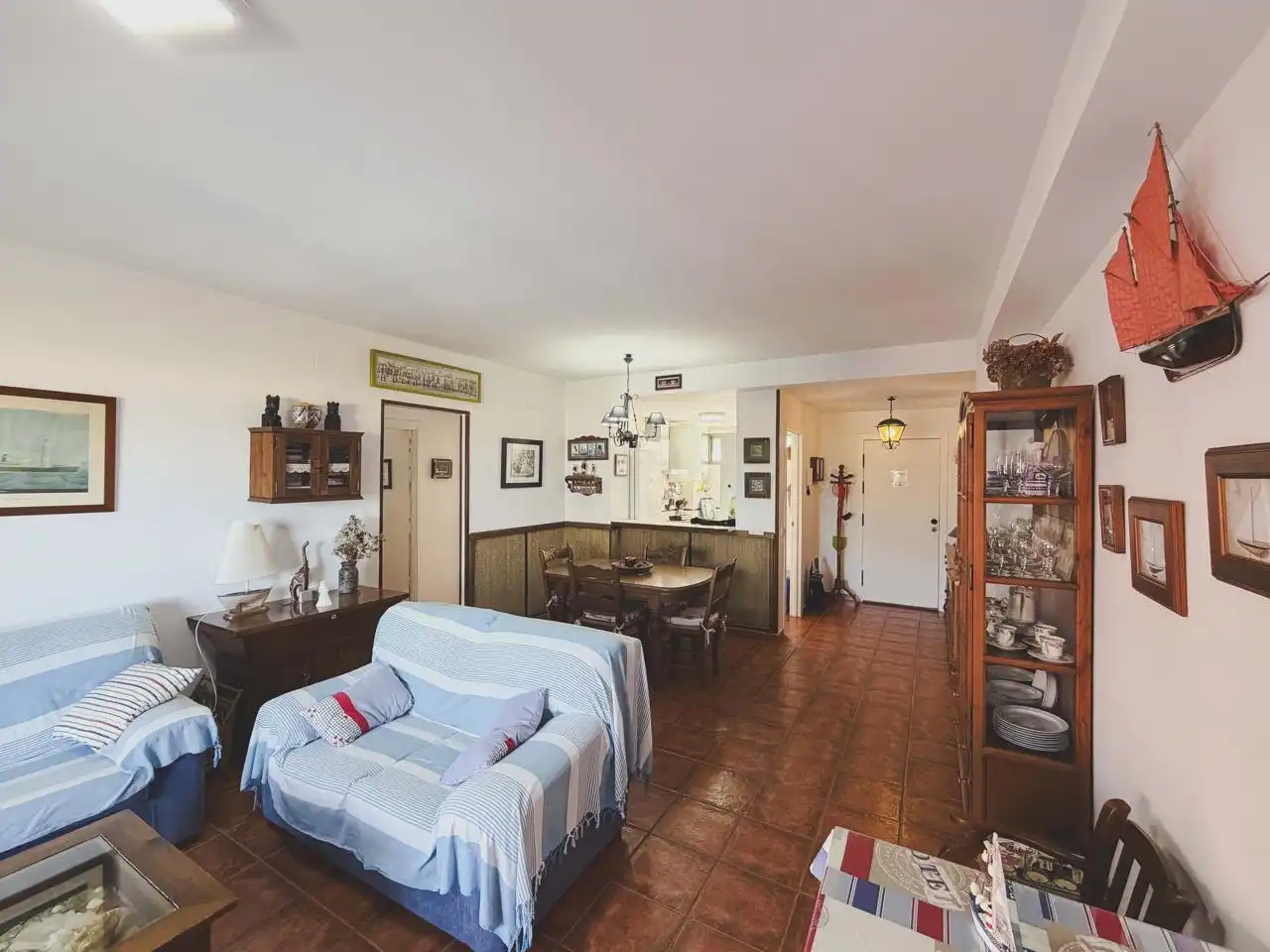 Living room of Flat for sale in Zahara de los Atunes  with Air Conditioner, Terrace and Furnished