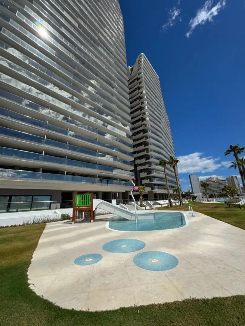 Exterior view of Apartments for rent in Benidorm  with Air Conditioner, Heating and Private garden