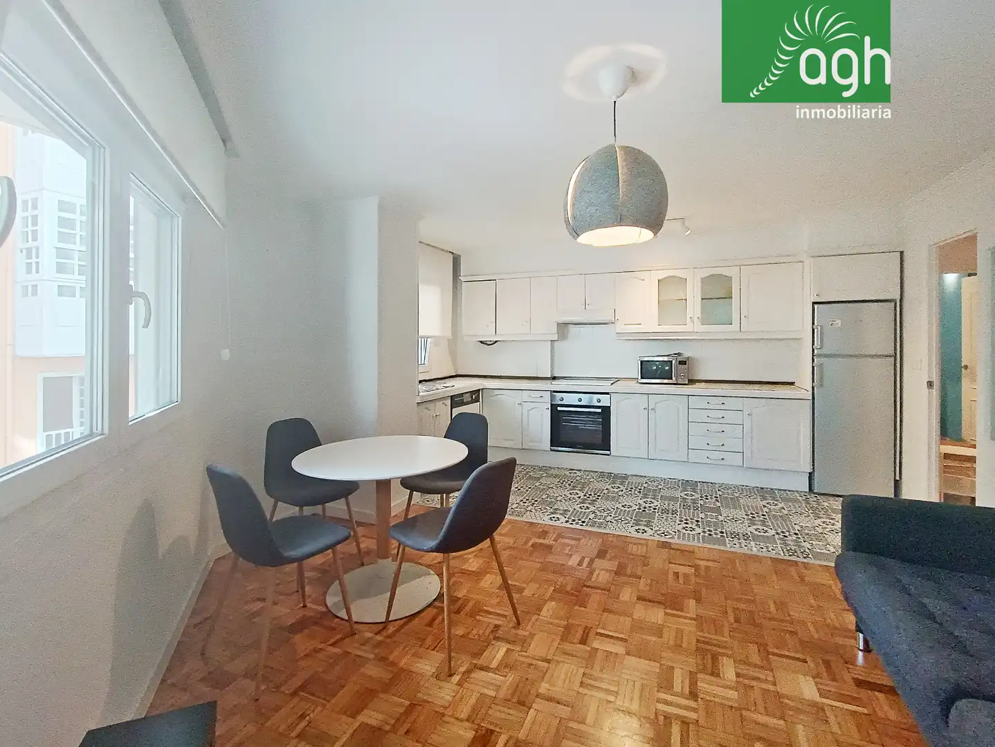 Kitchen of Flat for rent in A Coruña Capital   with Parquet flooring, Storage room and Furnished