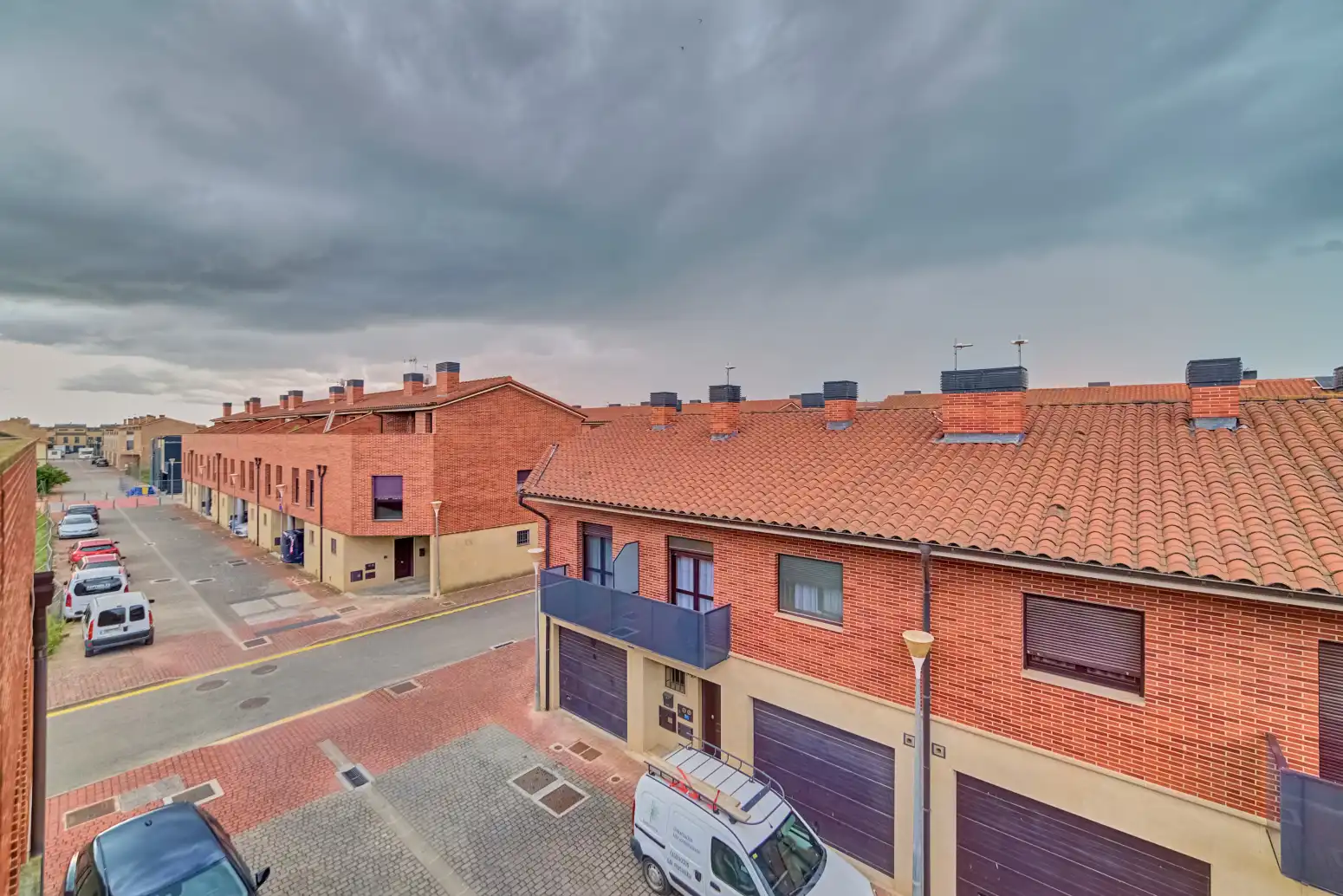 Vista exterior de Casa adosada en venta en Olite / Erriberri con Calefacción, Jardín privado y Parquet