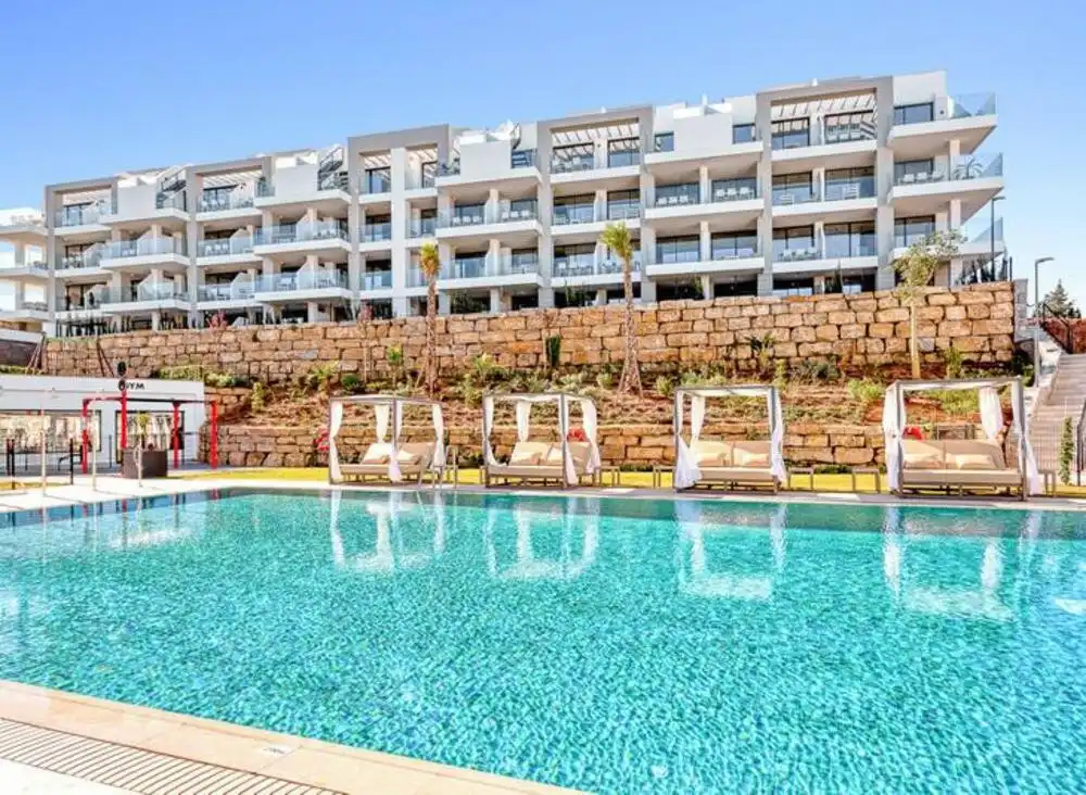 Schwimmbecken von Erdgeschoss zum Verkauf in Mijas mit Klimaanlage, Terrasse und Schwimmbad