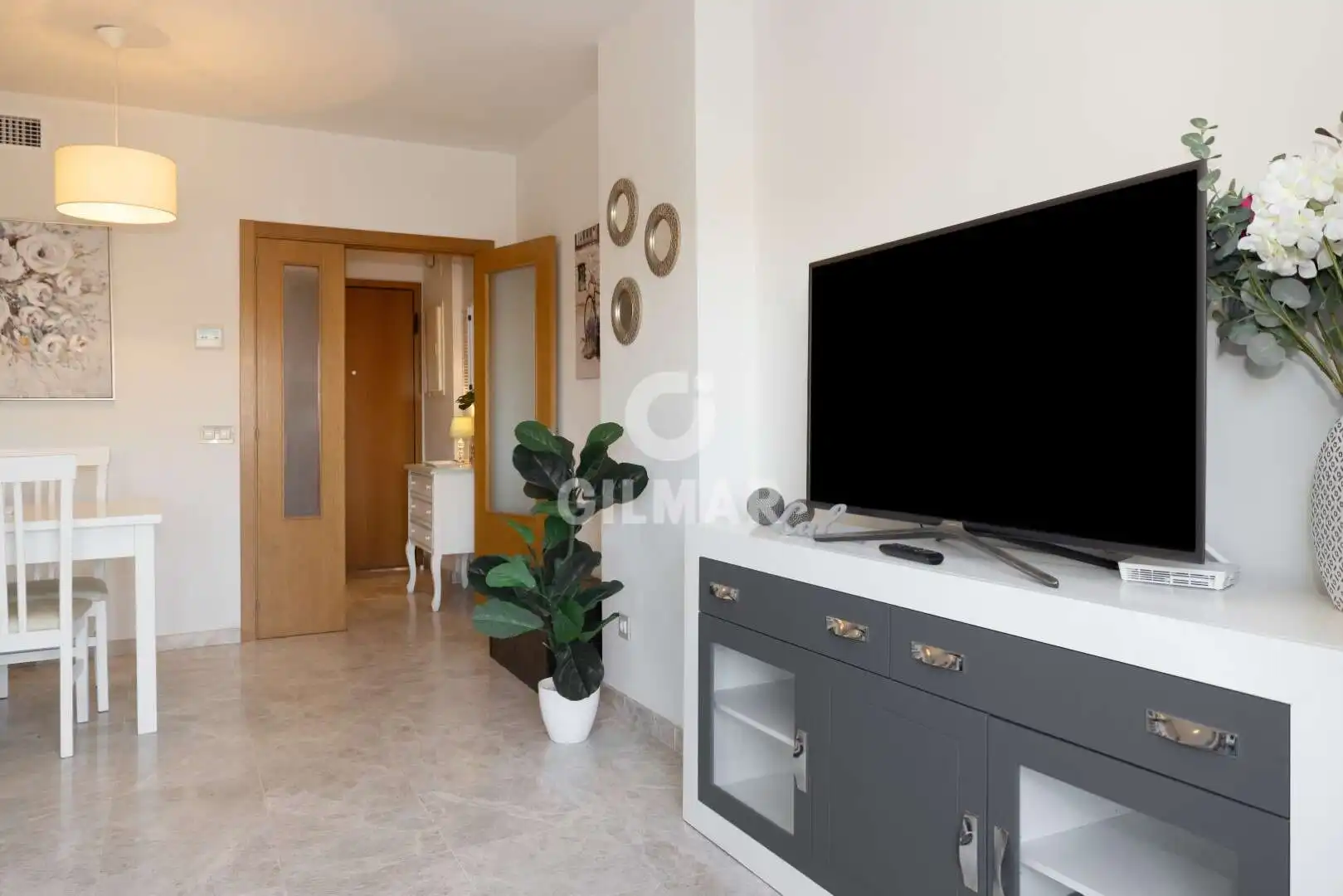 Sala de estar de Piso en venta en Chipiona con Calefacción, Jardín privado y Trastero