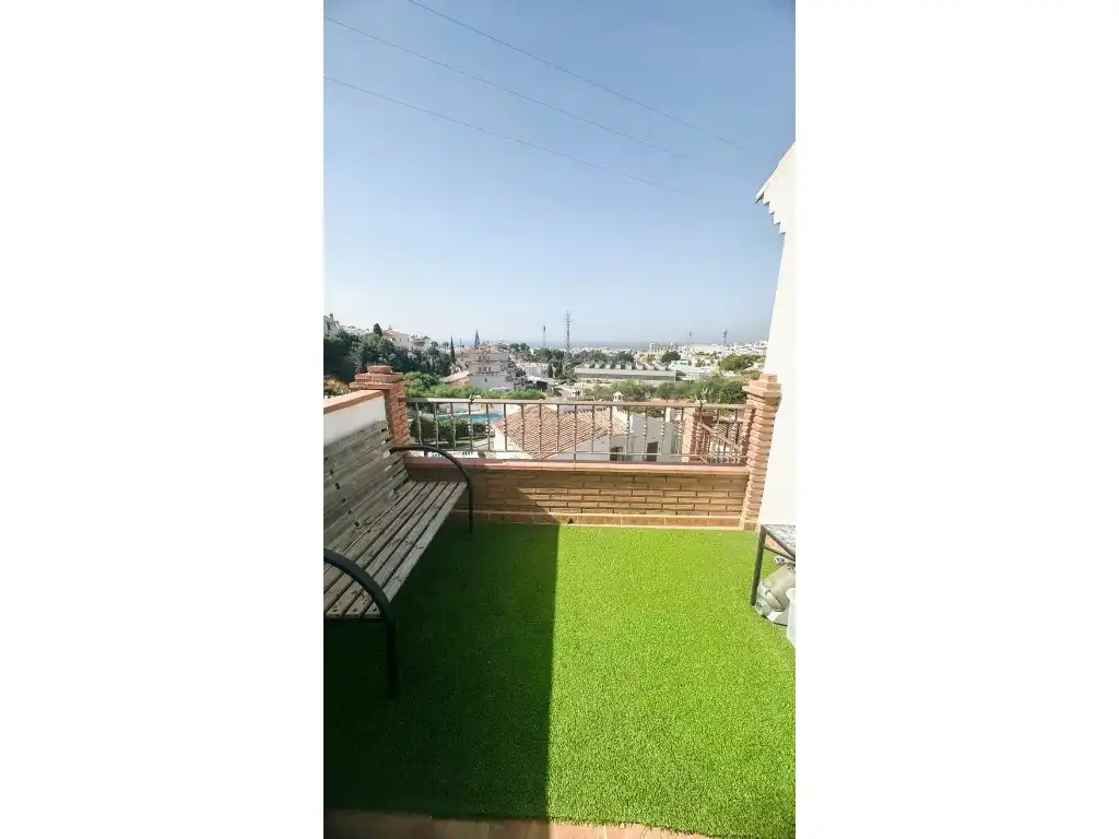 Terraza de Casa o chalet en venta en Nerja con Jardín privado, Piscina y Piscina comunitaria